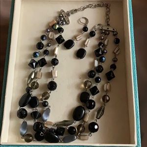 Lia Sophia necklace and earring set